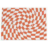 Teracotta Wedding Collection Karo überprüft Große Geschenktüte (Vorderseite)