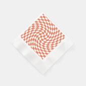 Teracotta Wedding Collection Karo überprüft Serviette (Ecke)