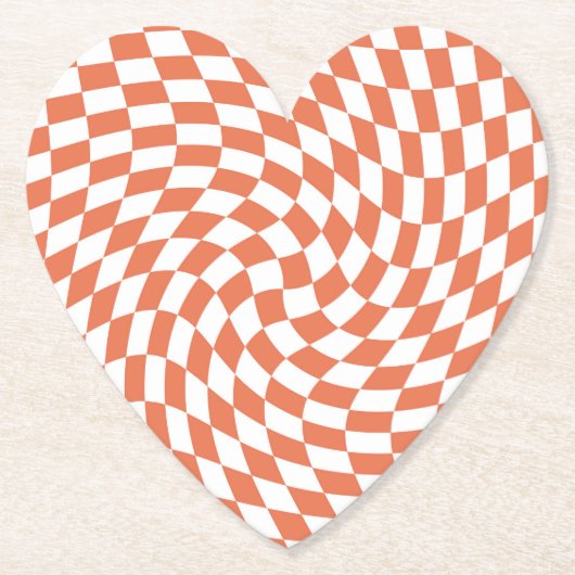 Teracotta Wedding Collection Karo überprüft Untersetzer (Vorderseite)