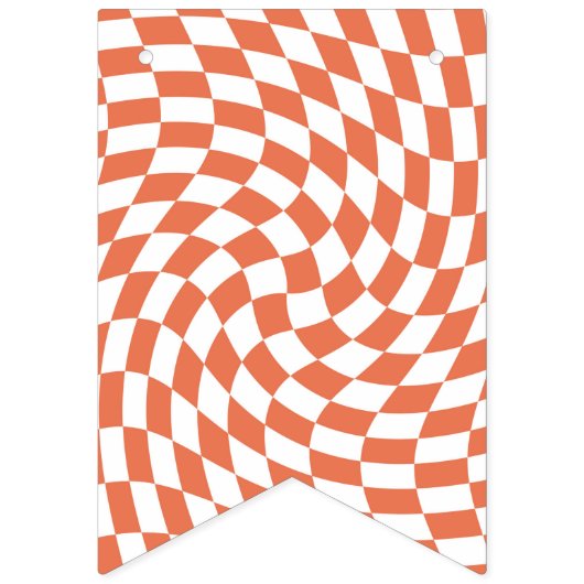 Teracotta Wedding Collection Karo überprüft Wimpelkette (Dritte Fahne)