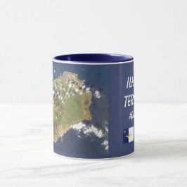 Terceira Azoren Raum-Karten-Schale Tasse