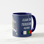 Terceira Azoren Raum-Karten-Schale Tasse (VorderseiteRechts)