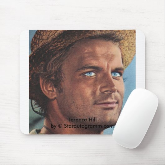 Terence Hill Mit Stroh Hut Mousepad (Mit Mouse)