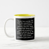 Terence Mckenna Custom Quote Philosophie Tasse (Links)