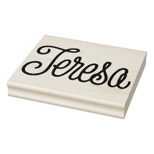 Teresa Authentic Retro Typografy Art Briefmarke Gummistempel (Stempel)