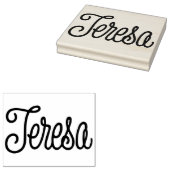 Teresa Authentic Retro Typografy Art Briefmarke Gummistempel (Stempel)