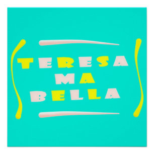 Teresa Bella aus ihren gemischten Farben Poster