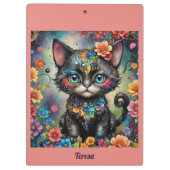 TERESA ~ Niedlich Black Cat ~ Klemmbrett (Rückseite)