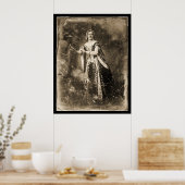 Teresa Truffi Daguerreotype 1848 Poster (Küche)