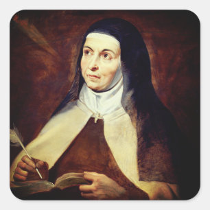 Teresa von Ávila von Rubens Quadratischer Aufkleber