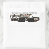 Terex AC100-4L Rechteckiger Aufkleber (Tasche)