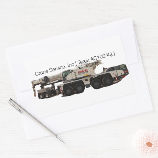 Terex AC100-4L Rechteckiger Aufkleber (Umschlag)