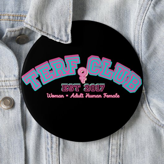 TERF-Abzeichen Button (Beispiel)