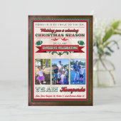 Teri K Custom Football Invite Xmas Einladung (Stehend Vorderseite)