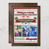 Teri K Custom Football Invite Xmas Einladung (Vorne/Hinten)