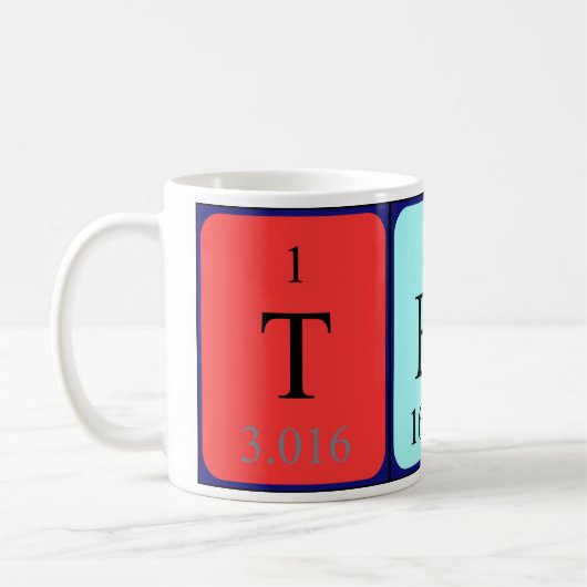 Teri Periodenname Tasse (Links)