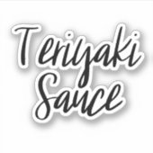 Teriyaki Sauce Speichersticker Aufkleber (Vorderseite)