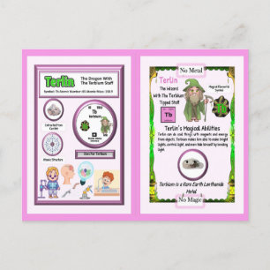 Terlin Wizard - Terbium Element Postkarte