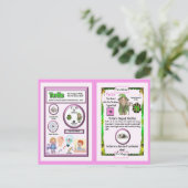 Terlin Wizard - Terbium Element Postkarte (Stehend Vorderseite)