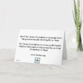 Terma Grundlagen-Mädchen Notecard- freier Raum Karte (Rückseite)