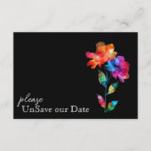 🌈 Termin absagen mit Petals & Pride Begleitkarte (Vorderseite)