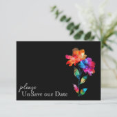 🌈 Termin absagen mit Petals & Pride Begleitkarte (Stehend Vorderseite)