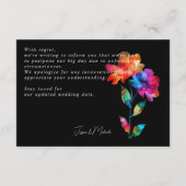 🌈 Termin absagen mit Petals & Pride Begleitkarte (Rückseite)