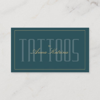 Termin beim Premium-Tätowierer für Luxus-Tattoos Visitenkarte