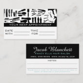 Termin Card Friseur Friseur Barbershop Stylist (Vorne/Hinten)