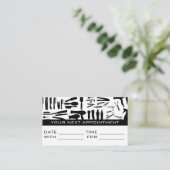 Termin Card Friseur Friseur Barbershop Stylist (Stehend Vorderseite)