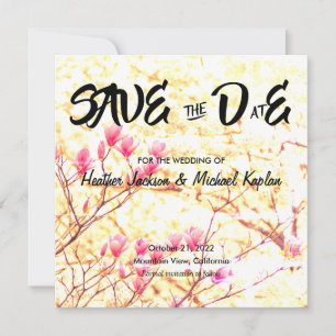 Termin der Hochzeit Profi Klassische Blumen speich Save The Date