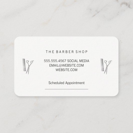 Termin des Barbershops (Rückseite)