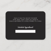 Termin des Barbershops (Rückseite)