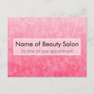 Termin-Erinnerung Pink Beauty Postkarte
