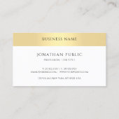 Termin Erinnerung Stilvolle Gold Look Vorlage (Rückseite)