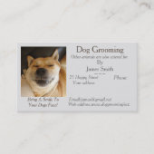 Termin für die Pflege von Hunden und Haustieren (Vorderseite)