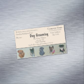 Termin für die Pflege von Hunden und Haustieren Magnetische Visitenkarte (Beispiel)