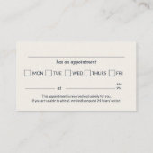 Termin im modernen Zahnarztpraxis  (Rückseite)