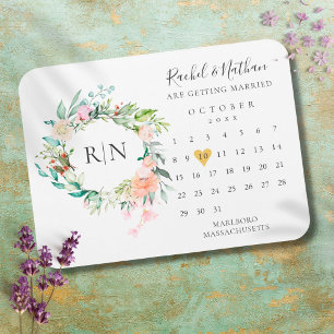 Termin-Kalender Gold Herz Blumen Magnet