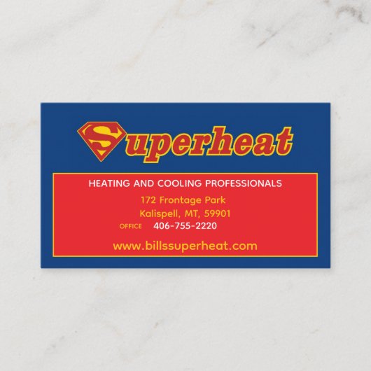 Termin Karte für Superheat (Vorderseite)