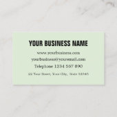 Termin Karte in Meeresgrün (Rückseite)