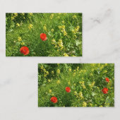 Termin Karte Rote Wildblumenwiese (Vorne/Hinten)