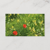 Termin Karte Rote Wildblumenwiese (Vorderseite)