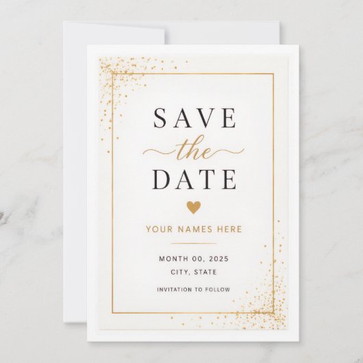 Termin Merkkarte Save The Date (Vorderseite)