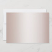 Termin vormerken | Elegante moderne rosa Perlenstr Save The Date (Rückseite)