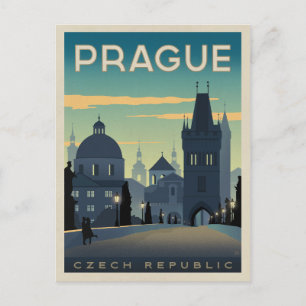 Termin vormerken Prag, Tschechische Republik Ankündigungspostkarte