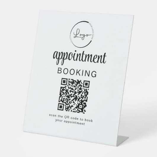 Terminabrechnung für QR-Code Sockelschild (Vorderseite)