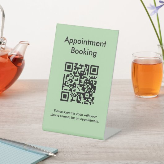 Terminabrechnung QR-Code Sockelschild (In SItu)
