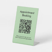 Terminabrechnung QR-Code Sockelschild (Vorderseite)