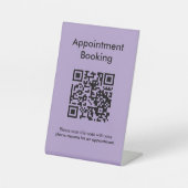 Terminabrechnung QR-Code Sockelschild (Vorderseite)